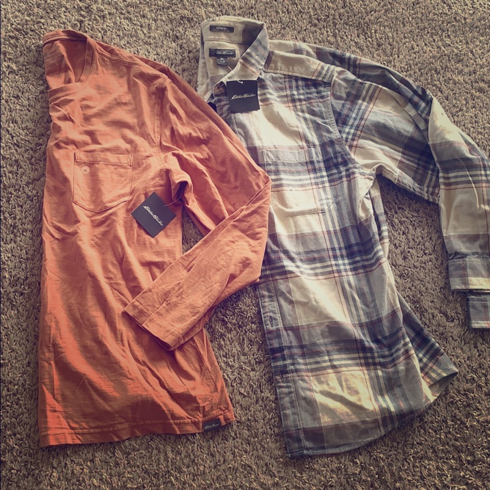 Two Eddie Bauer men’s M shirts